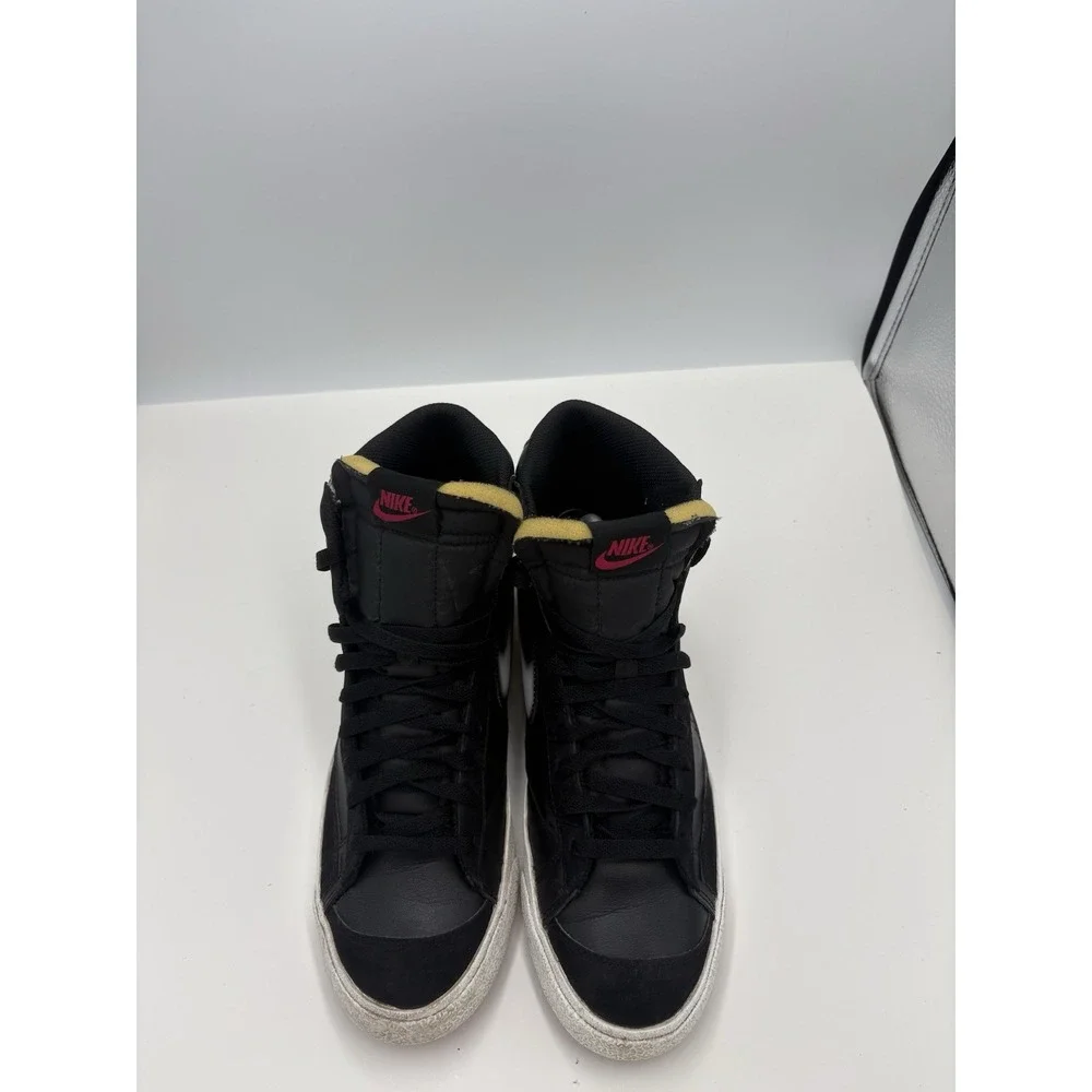 Nike Mens‎ Blazer Mid '77 Sneakers Air Brush Black 9.5 FD6924-001 - Picture 5 of 9